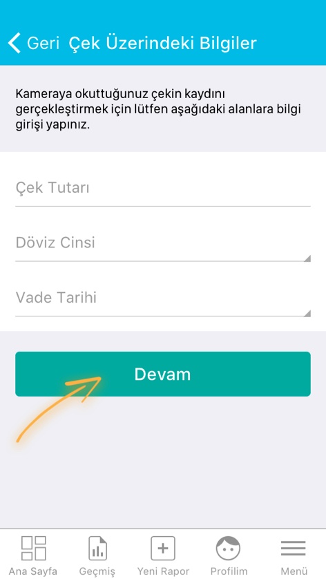Karekodlu Çek Raporu Alma Kılavuzu Rapor Alma Adım 05