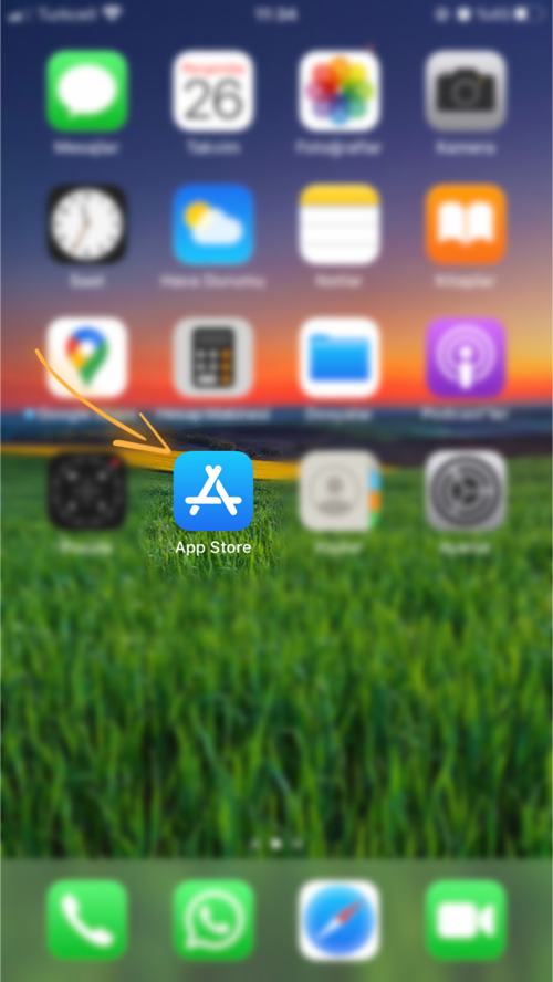 IOS Mobil Uygulama İndirme Adım 01