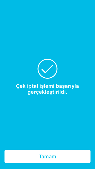 Mobil Uygulama İşlemleri Üye Kullanımı Kayıt İptal İşlemi Adım 6