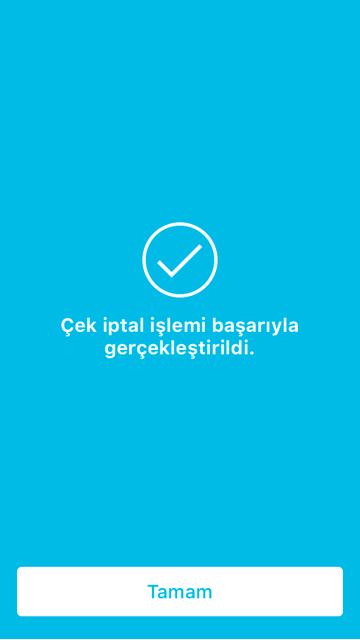 Mobil Uygulama İşlemleri Üye Olmadan Kayıt İptal İşlemi Adım 6