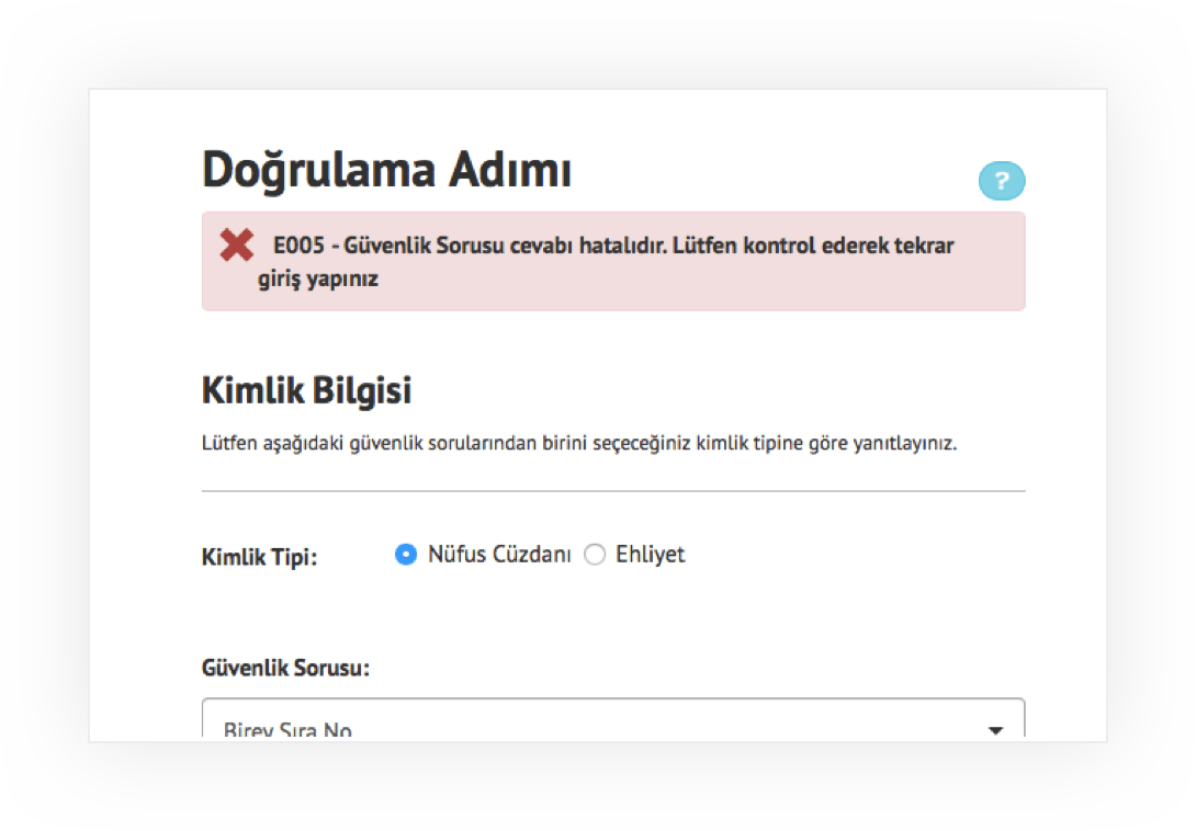 Findeks Bireysel Üyelik Ekranı Adım 8
